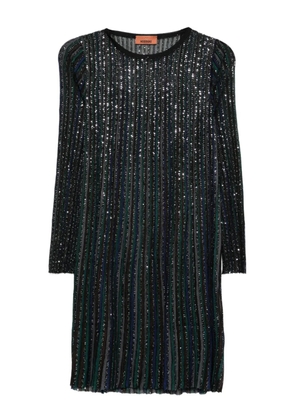 Missoni striped embellished dress - Black