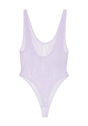 WARDROBE.NYC lace tank bodysuit - Purple