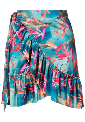 Lygia & Nanny Laurita fluted mini skirt - Blue