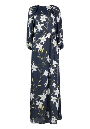 Bernadette Evian lily-print maxi dress - Blue