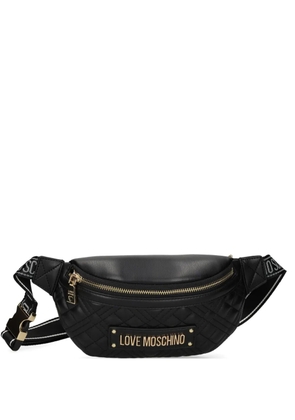 Love Moschino quilted belt bag - Black