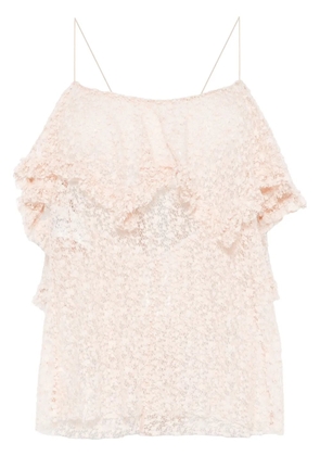 Philosophy Di Lorenzo Serafini lace ruffled top - Pink