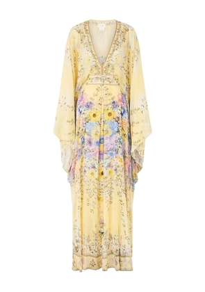 Camilla Darling Buds V-neck maxi dress - Yellow