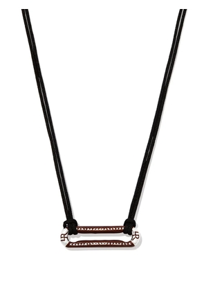 Lauren Rubinski diamond cord necklace - Black