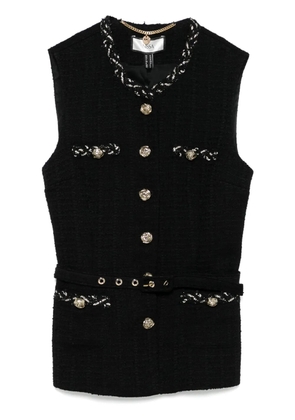 NISSA bouclé gilet - Black