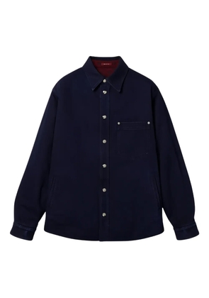 Gucci reversible denim flannel shirt - Blue