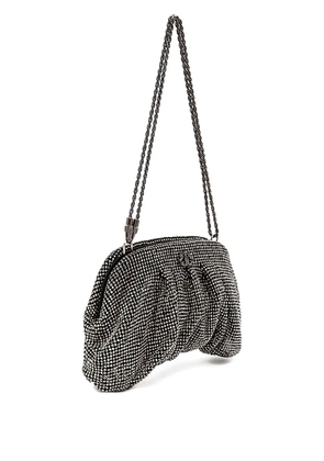 Isla crystal-embellished clutch bag - Black
