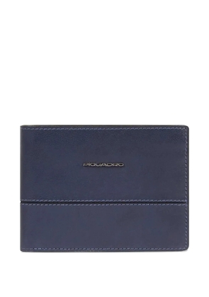 PIQUADRO stitched wallet - Blue