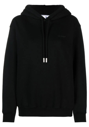 Off-White Diag-print cotton hoodie - Black