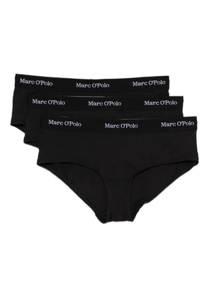 Marc O'Polo logo briefs (pack of three) - Black