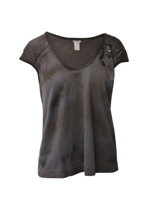 Chloé Vintage gathered-sleeve T-shirt - Grey