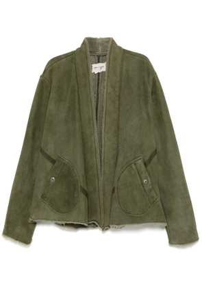 Greg Lauren Army shearling jacket - Green