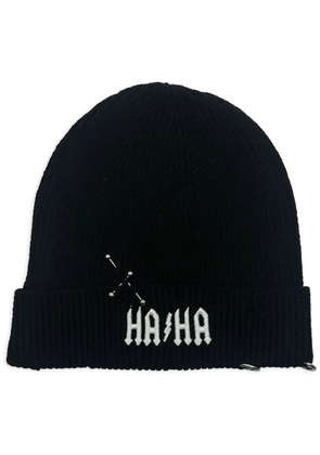 Haculla Ha Ha wool beanie - Black