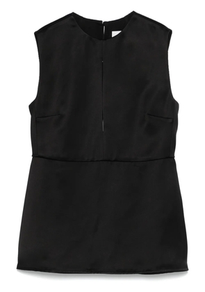 Jil Sander satin vest - Black