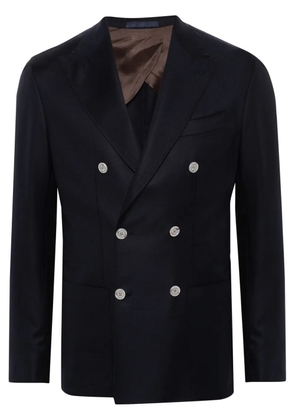 Barba double-breasted blazer - Blue