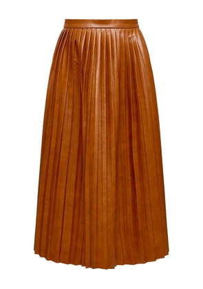 MM6 Maison Margiela pleated midi skirt - Orange
