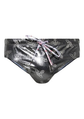 Vivienne Westwood printed-Orb trunks - Black