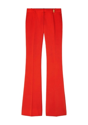 Versace flared wool-blend trousers