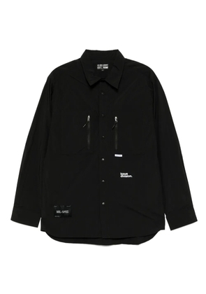 izzue logo-print shirt - Black