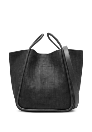 DRAGON DIFFUSION Ana woven leather tote bag - Black