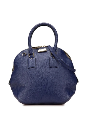 Burberry Pre-Owned 2000-2017 Large Grained Calfskin Heritage Orchard Bowling Bag satchel - Blue