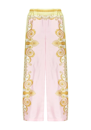 Versace barroco-printed trousers - Pink
