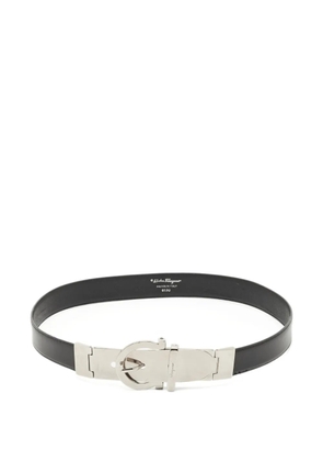Ferragamo Pre-Owned leather buckle belt - Black