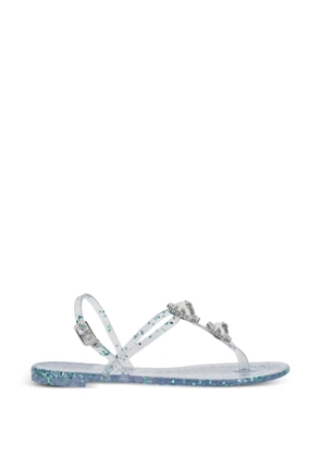 Casadei embellished-buckle sandals - White