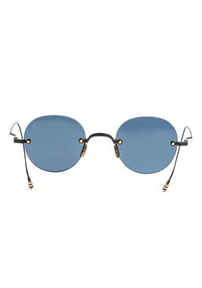 Thom Browne Eyewear round-frame metal sunglasses - Black