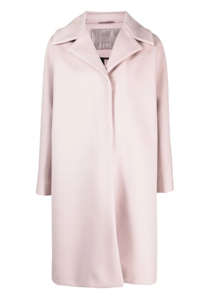 Herno single-breasted wool-blend coat - Pink