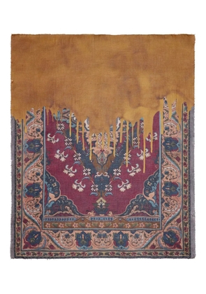 Faliero Sarti carpet-patterned scarf - Brown