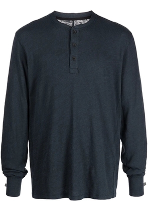 rag & bone round-neck long-sleeve top - Blue