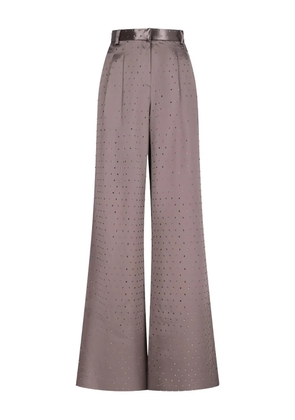 THE ANDAMANE Nathalie crystal wide trousers - Neutrals