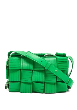 Bottega Veneta Pre-Owned Cassette fringed leather shoulder bag - Green
