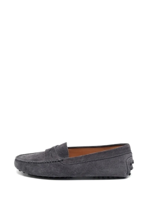 Tod's Vintage pebble suede loafer - Grey