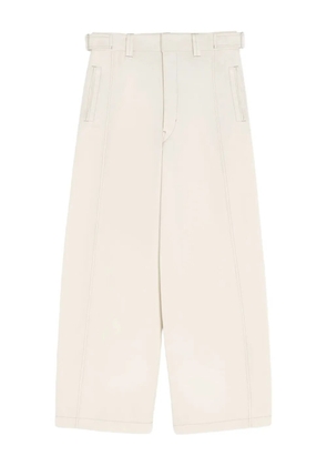 LEMAIRE side-tab welt-pocket trousers - Neutrals