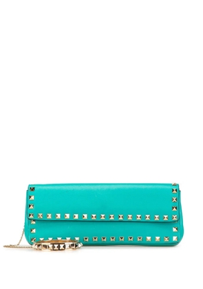 Valentino Garavani Pre-Owned 2000-2017 Nappa Rockstud Bangle clutch bag - Blue