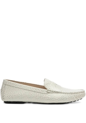 Tod's gomino leather loafers - White