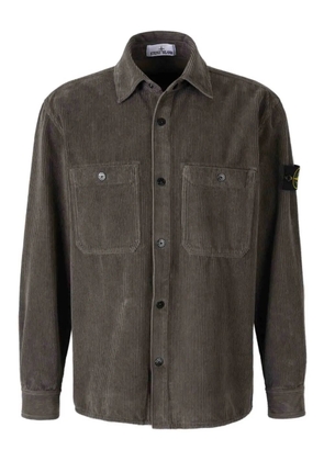 Stone Island logo-patch jacket - Grey