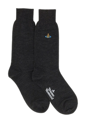 Vivienne Westwood Orb-logo socks - Grey