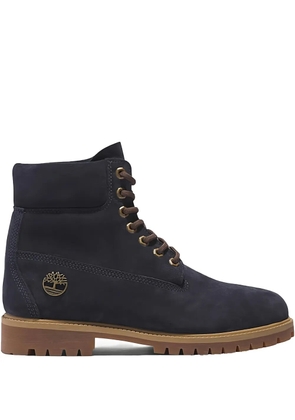 Timberland Heritage 6 Inch Lace Up Waterproof 'Dark Blue Suede' boots