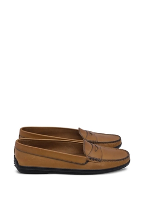 Tod's Vintage leather penny loafers - Brown