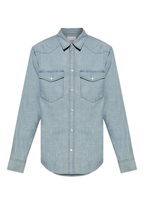 MARANT double-pocket cotton shirt - Blue