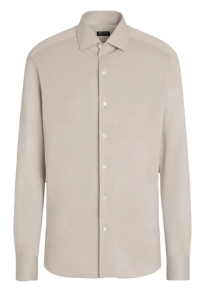 Zegna long-sleeved shirt - Neutrals