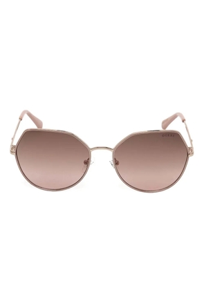 GUESS EYEWEAR geometric-frame sunglasses - Pink