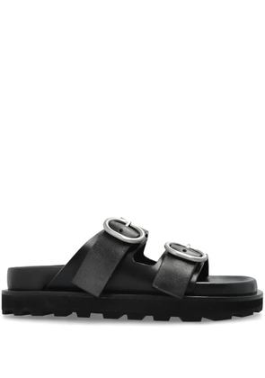 Jil Sander leather sandals - Black