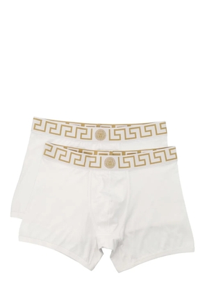 Versace Greca Border long boxers (pack of two) - White