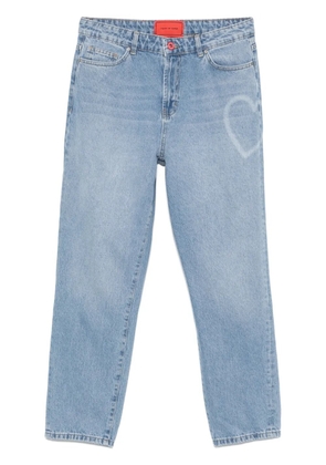 Vision Of Super heart-print jeans - Blue