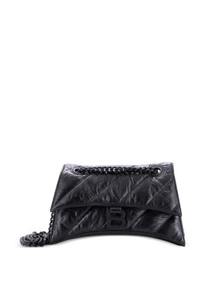 Balenciaga Pre-Owned Crush Chain Flap Bag Quilted Crushed Calfskin Small shoulder bag - Black