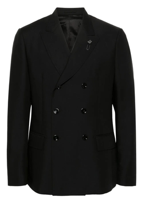 Lardini double-breasted blazer - Black